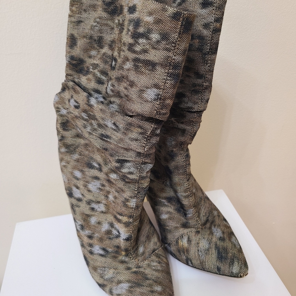 IRO canvas  leopard Print Women's Boots